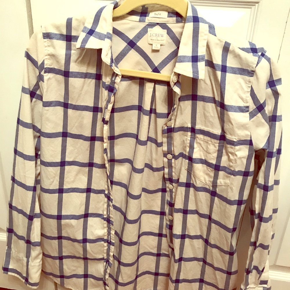 Super soft, warm J.Crew button-down top